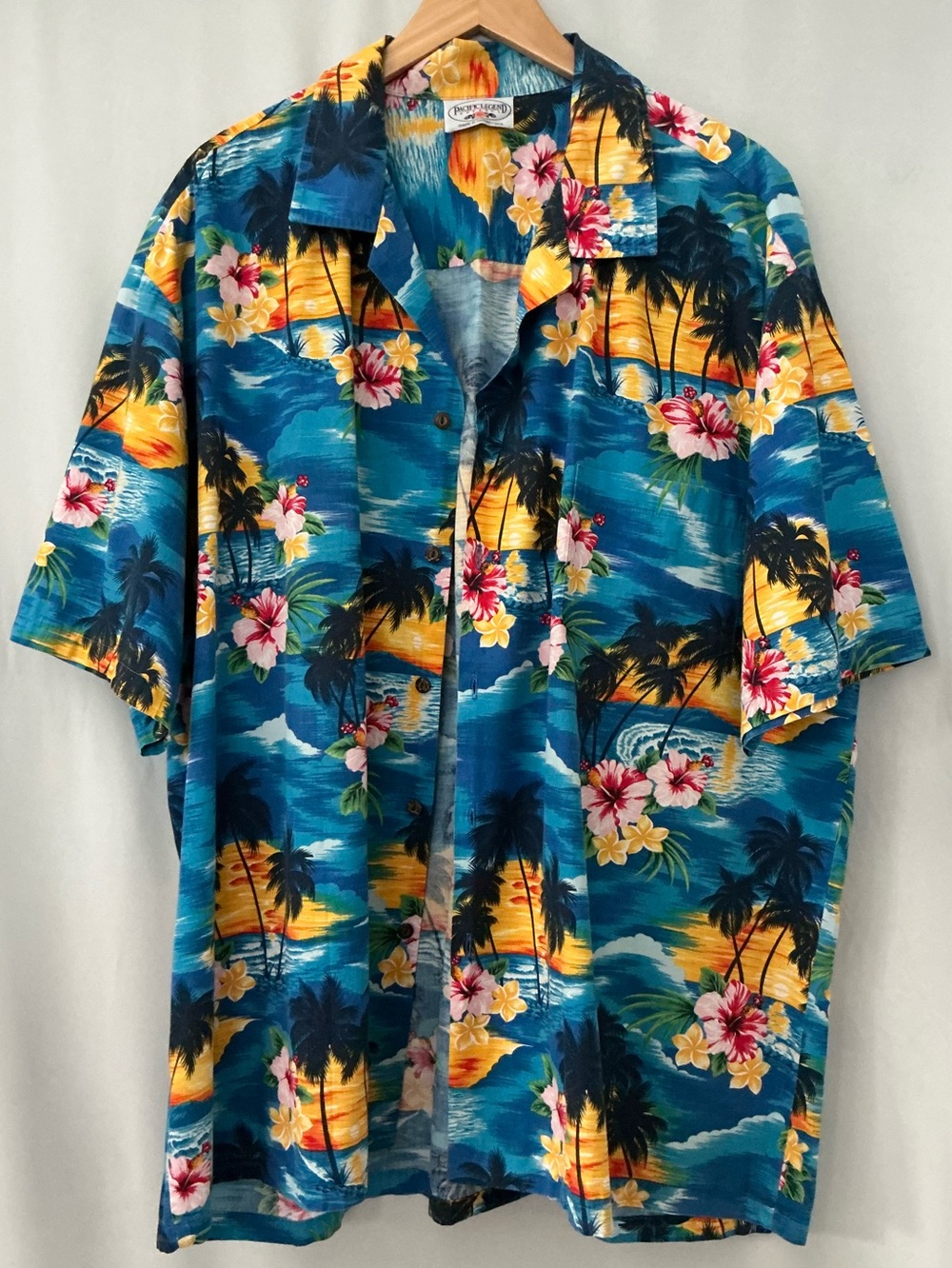 Vintage Pacific Legend Hawaiian Shirt  Made in Hawaii 3XL Cotton